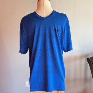 Under Armour Men’s Royal Blue V-Neck Short Sleeve Performance Tee